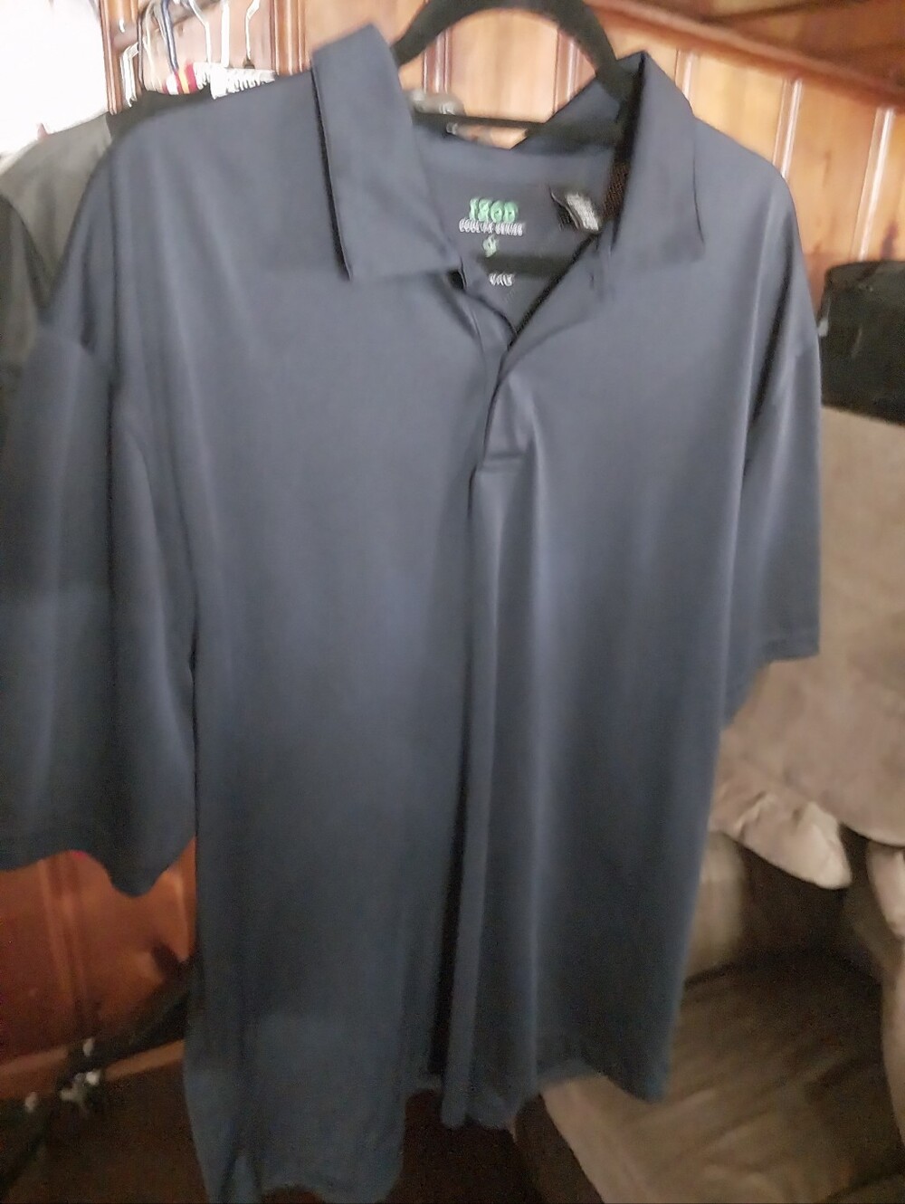 Izod Men's Solid Navy Polo Shirt